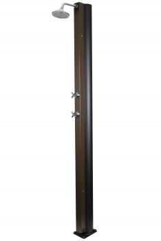 Solardusche ROYAL DELUXE-Rostbraun - 30liter - runder Duschkopf